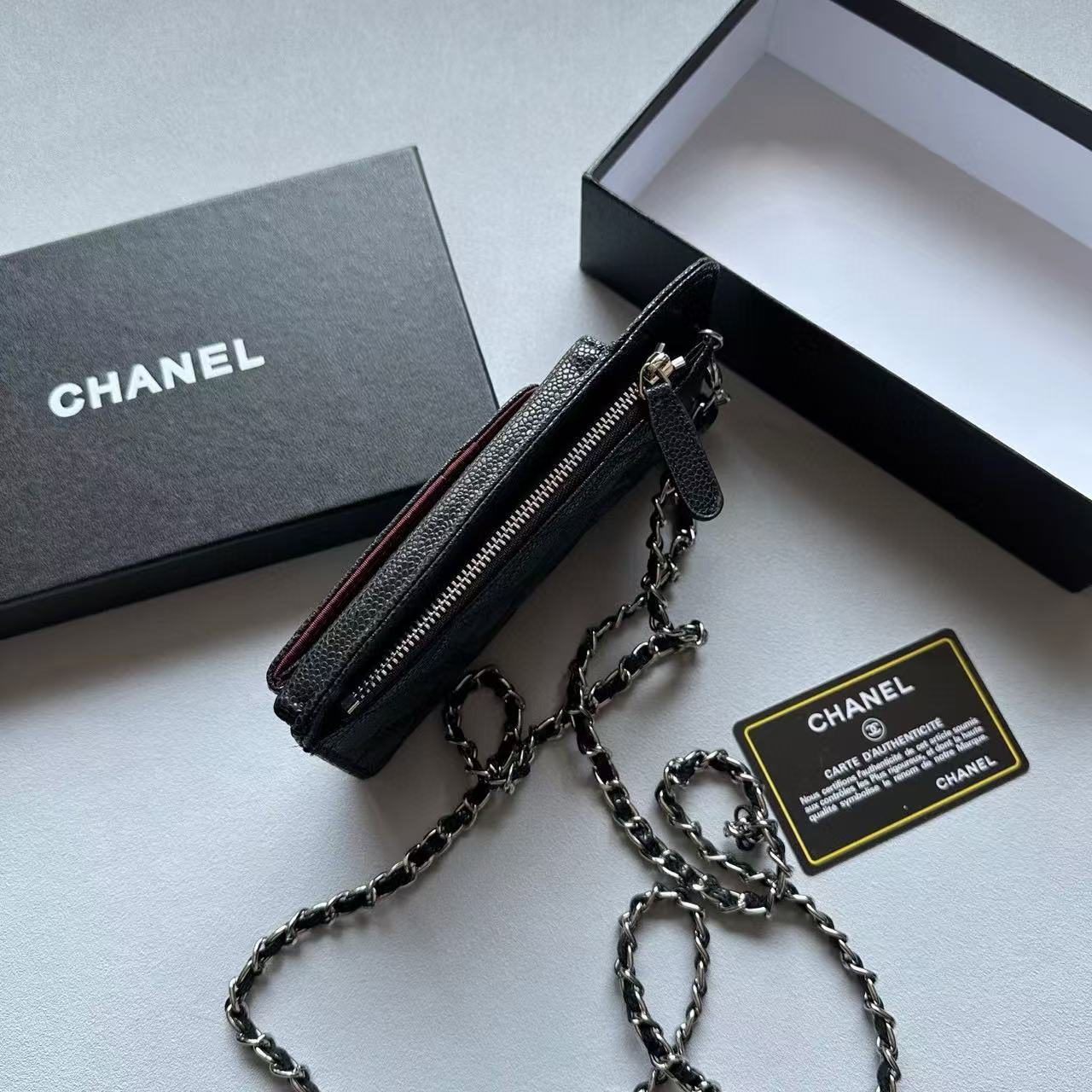 CHANE1 ラムスキンチェーンフォンバッグ【50％割引+送料無料】