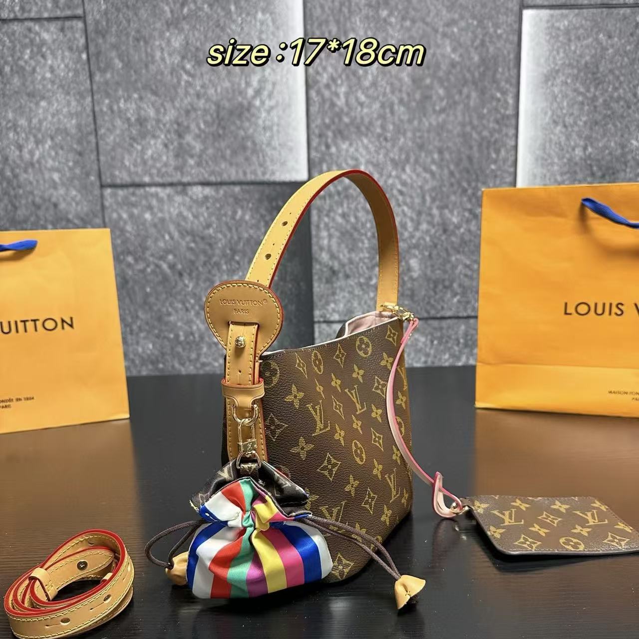 LVプリントバケットバッグ【50％割引+送料無料】