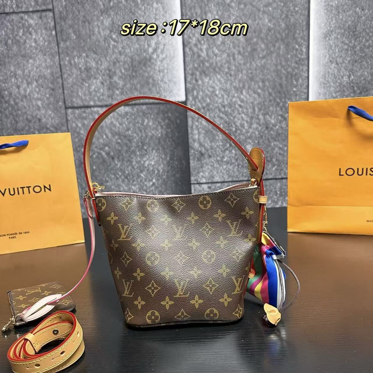 LVプリントバケットバッグ【50％割引+送料無料】