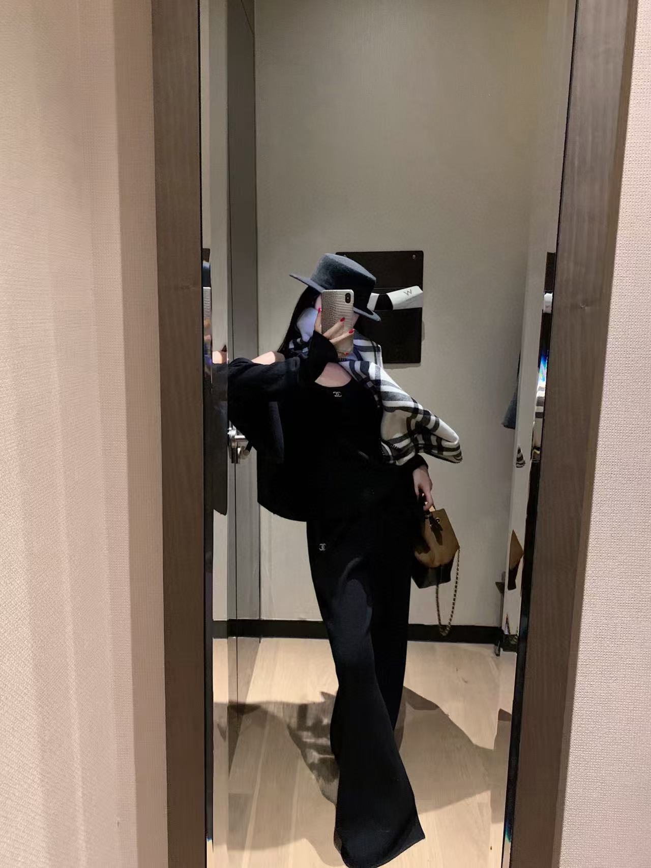 CHANE1 カシミヤベスト+パンツ+ジャケット 3点セット【50％割引+送料無料】