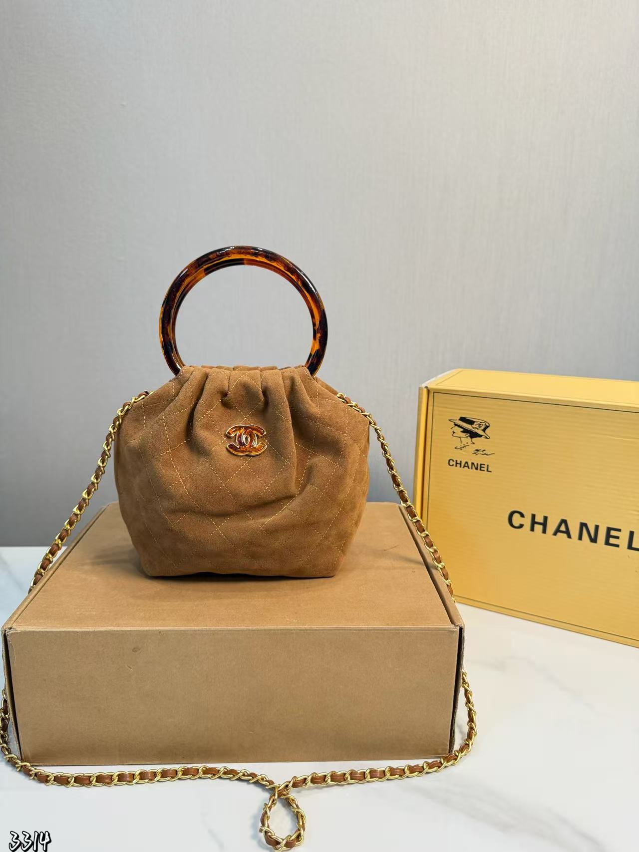 CHANE1 ディアスキンチェーンハンドバッグ【50％割引+送料無料】