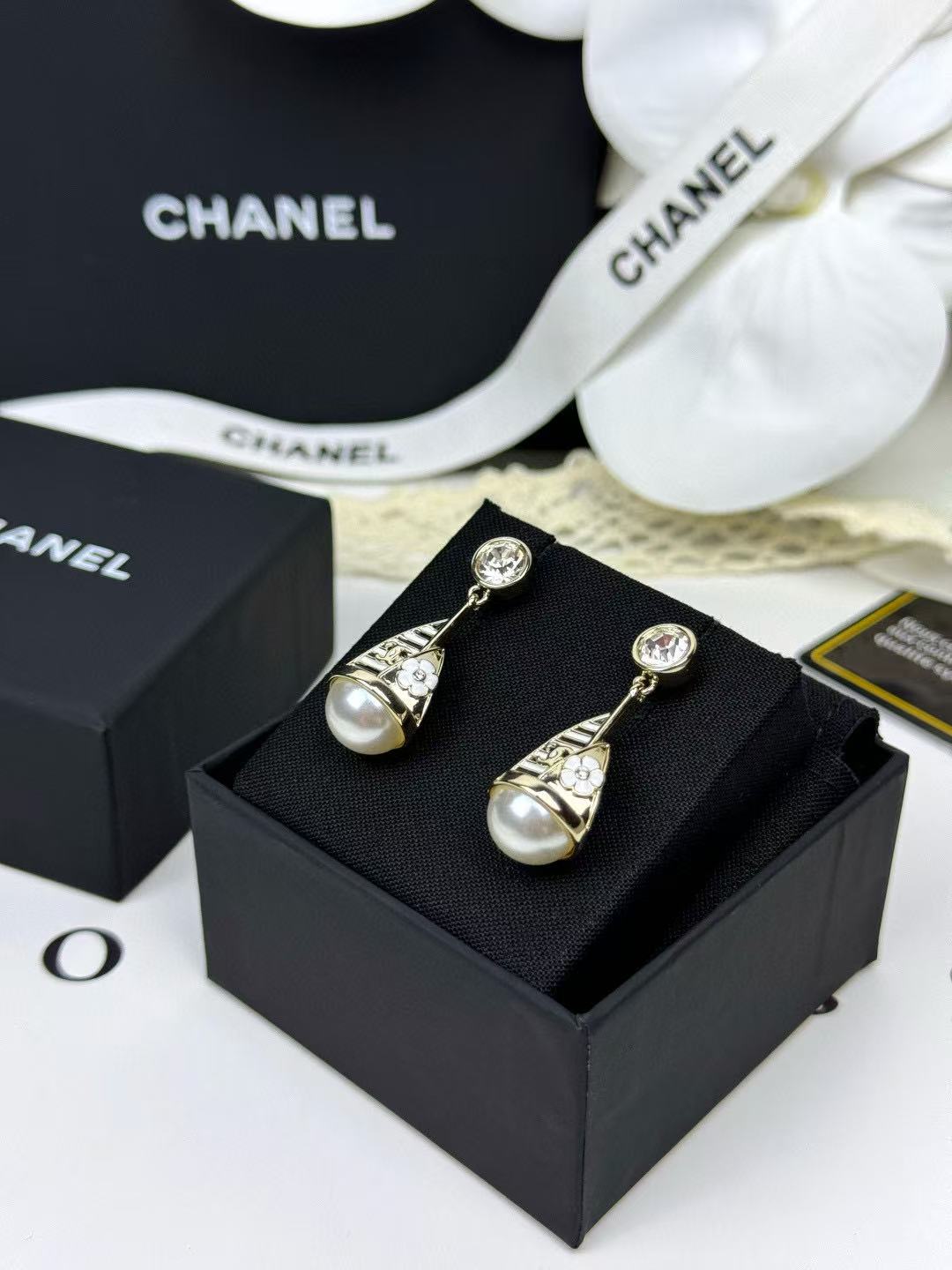 CHANE1 セイルボートフラワーパールイヤリング【50％割引+送料無料】