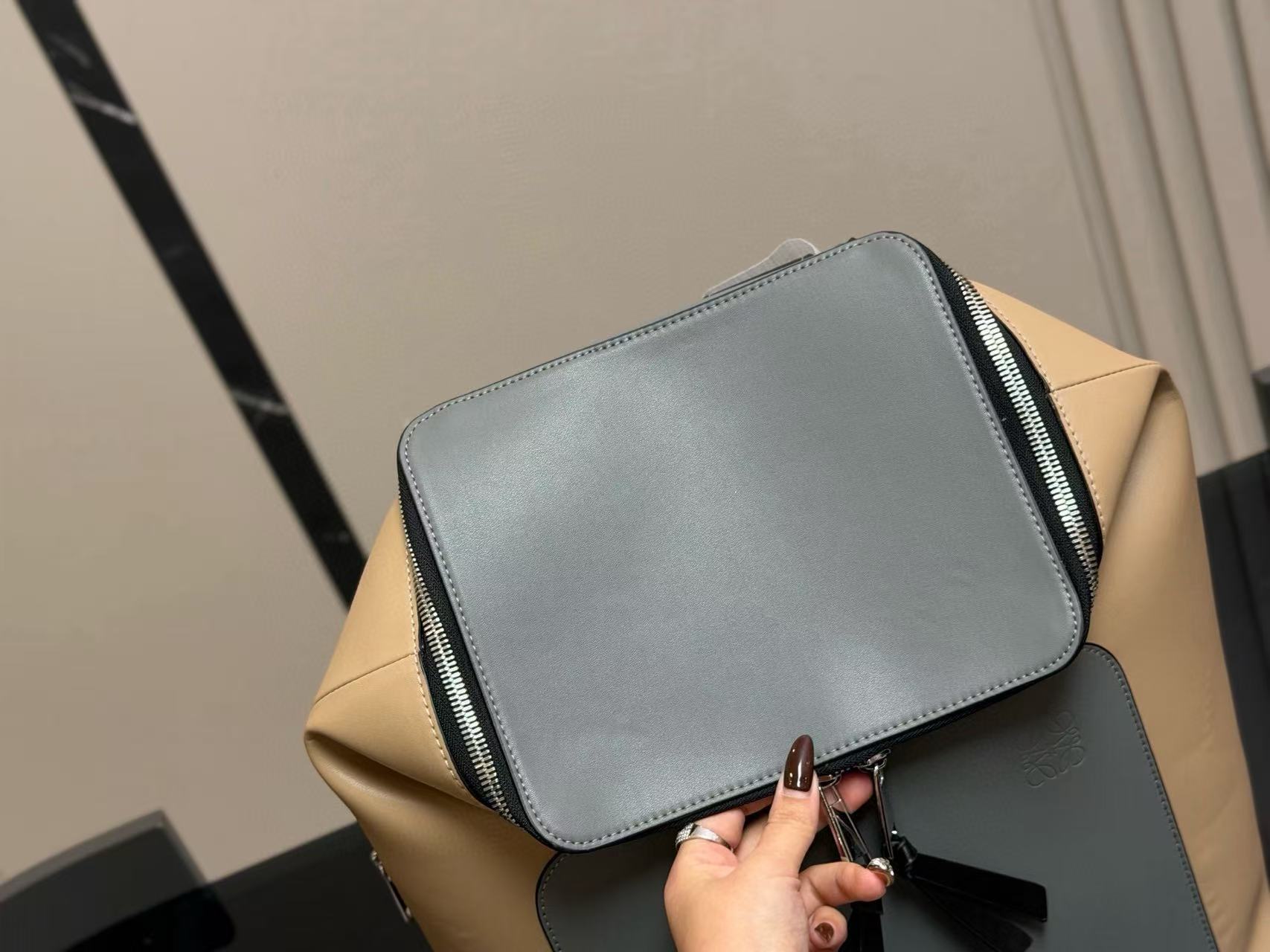 L0WEW カラーブロック メンズ バックパック【50％割引+送料無料】