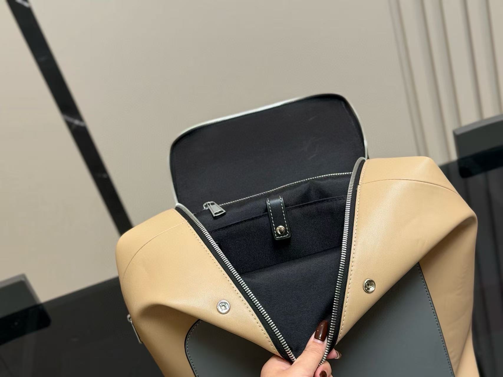 L0WEW カラーブロック メンズ バックパック【50％割引+送料無料】