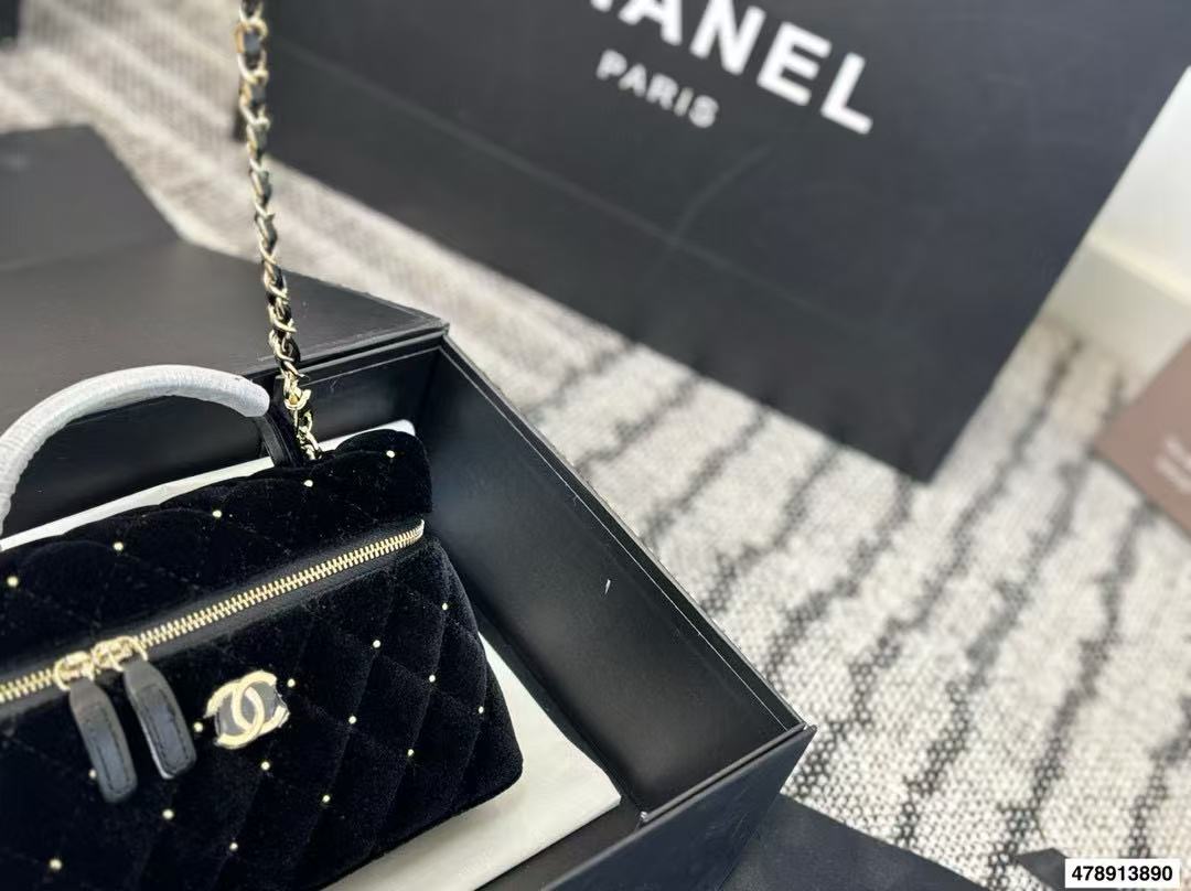 CHANE1 ベルベットチェーンショルダー/クロスボディバッグ【50％割引+送料無料】