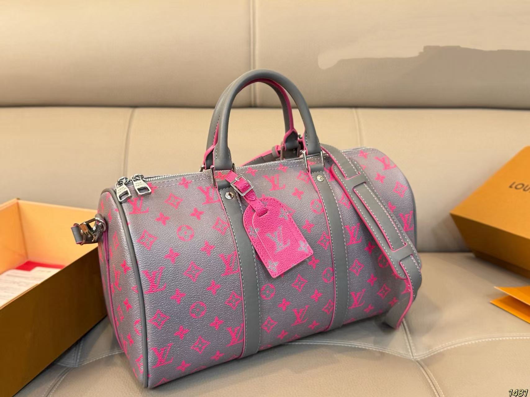 LV keepallピンクの旅行バッグ【50％割引+送料無料】