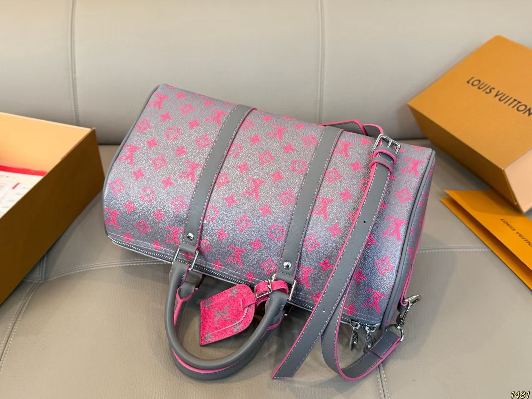 LV keepallピンクの旅行バッグ【50％割引+送料無料】