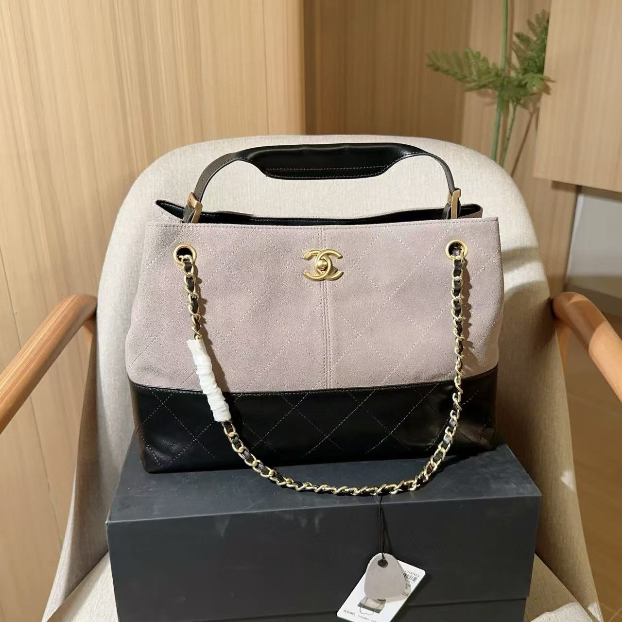 CHANE1 ディアスキンチェーンショッピングバッグ【50％割引+送料無料】