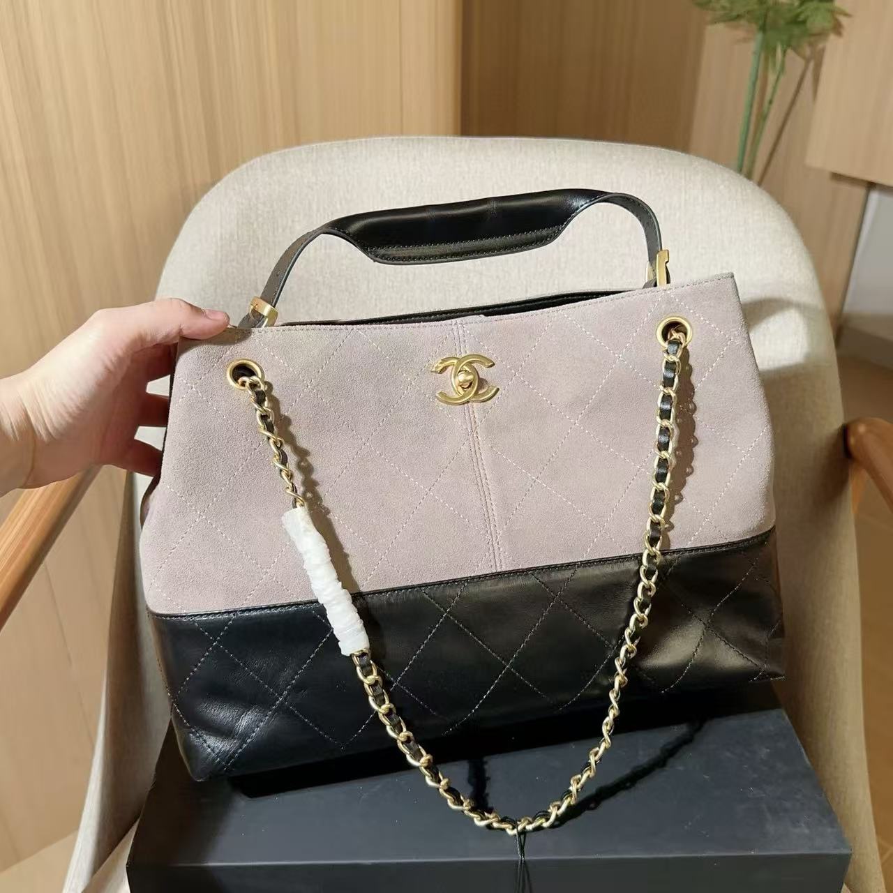 CHANE1 ディアスキンチェーンショッピングバッグ【50％割引+送料無料】