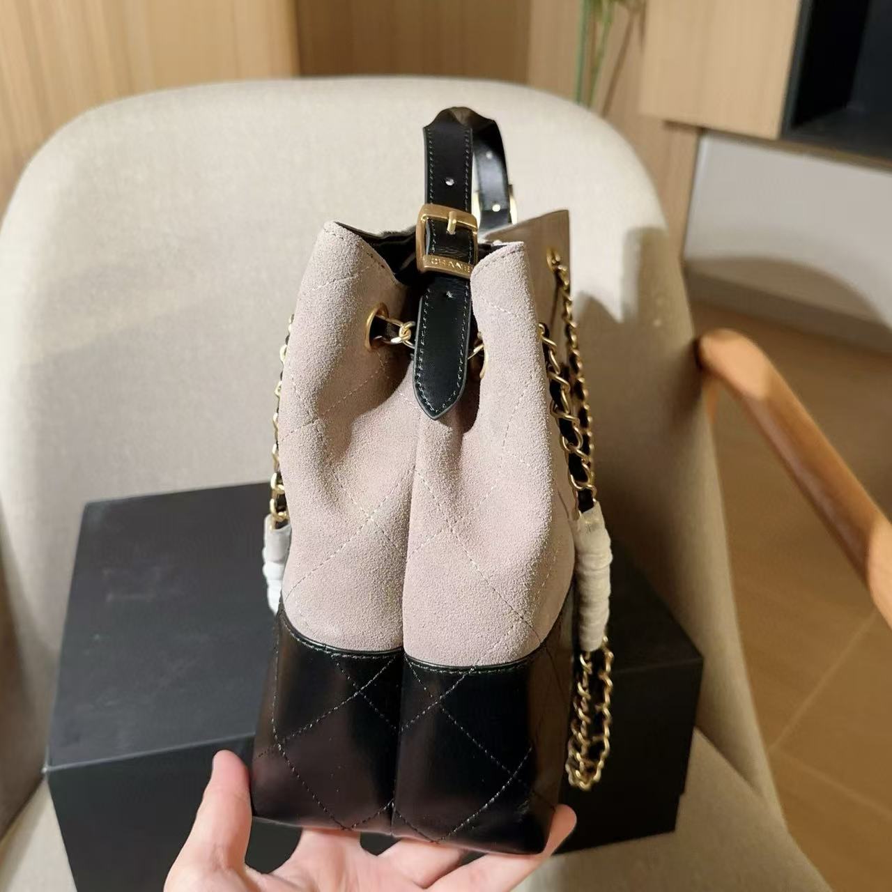 CHANE1 ディアスキンチェーンショッピングバッグ【50％割引+送料無料】