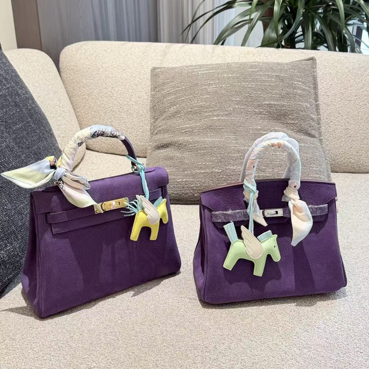 HERME5 Birkin kelly高品質の紫色のハンドバッグ【50％割引+送料無料】