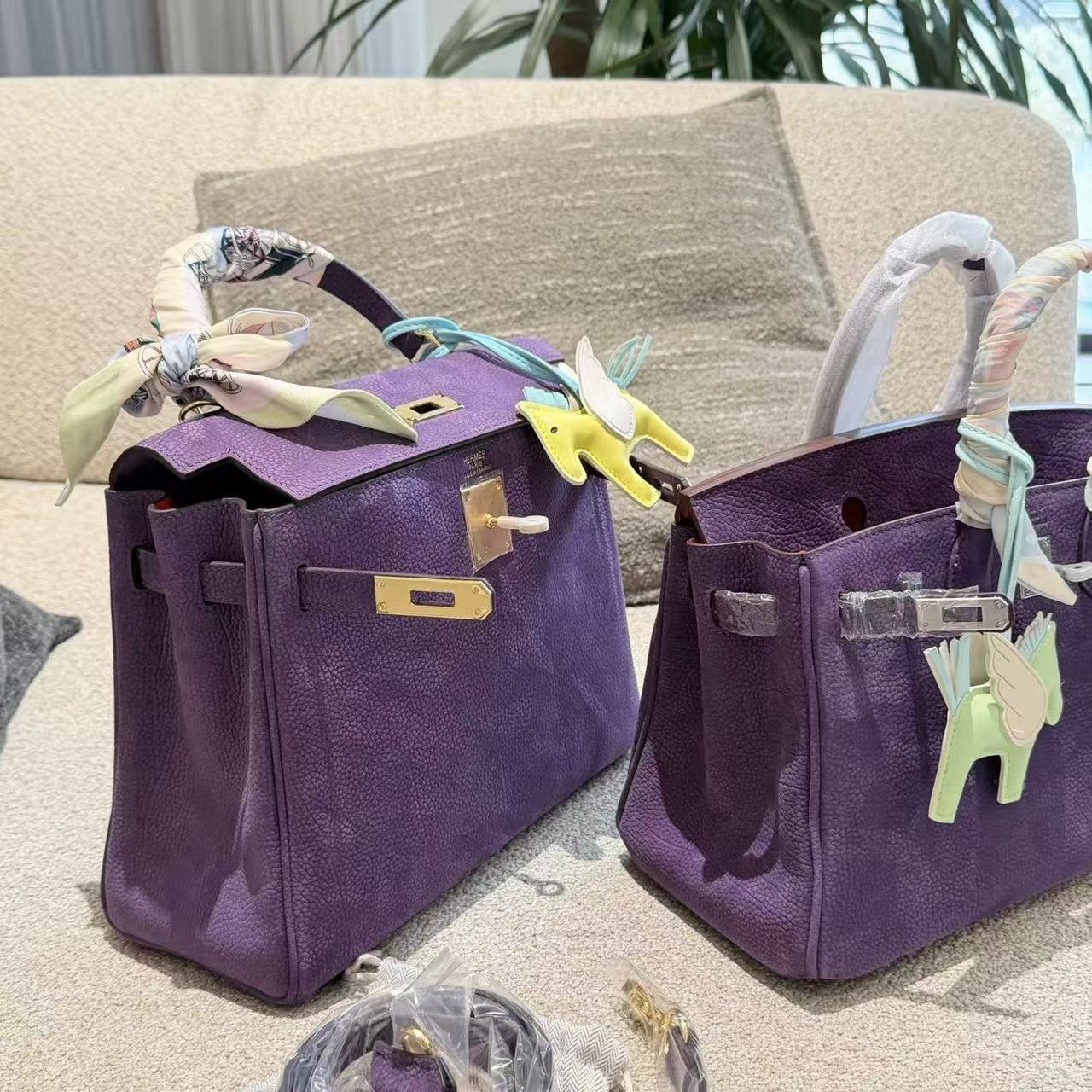 HERME5 Birkin kelly高品質の紫色のハンドバッグ【50％割引+送料無料】