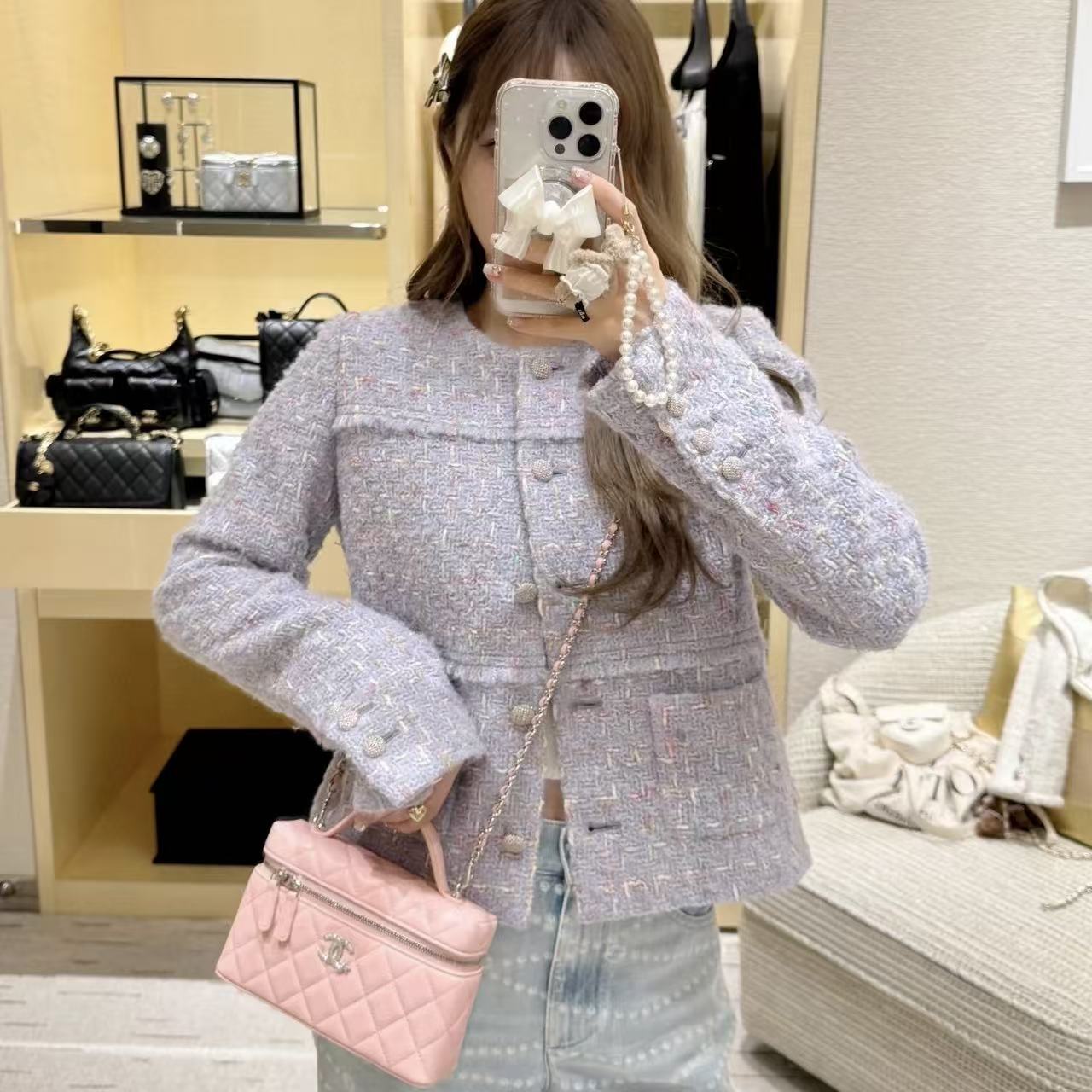 CHANE1 五芒星チェーンショルダー/クロスボディバッグ【50％割引+送料無料】