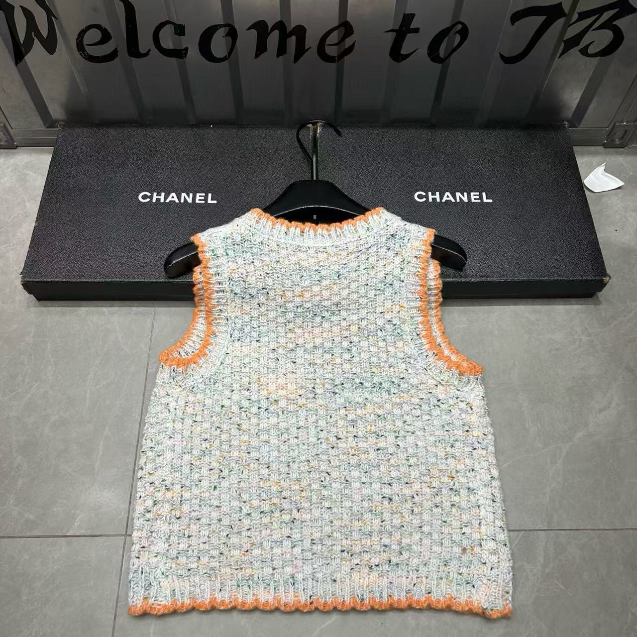 CHANE1 ダブルCウールベスト【50％割引+送料無料】