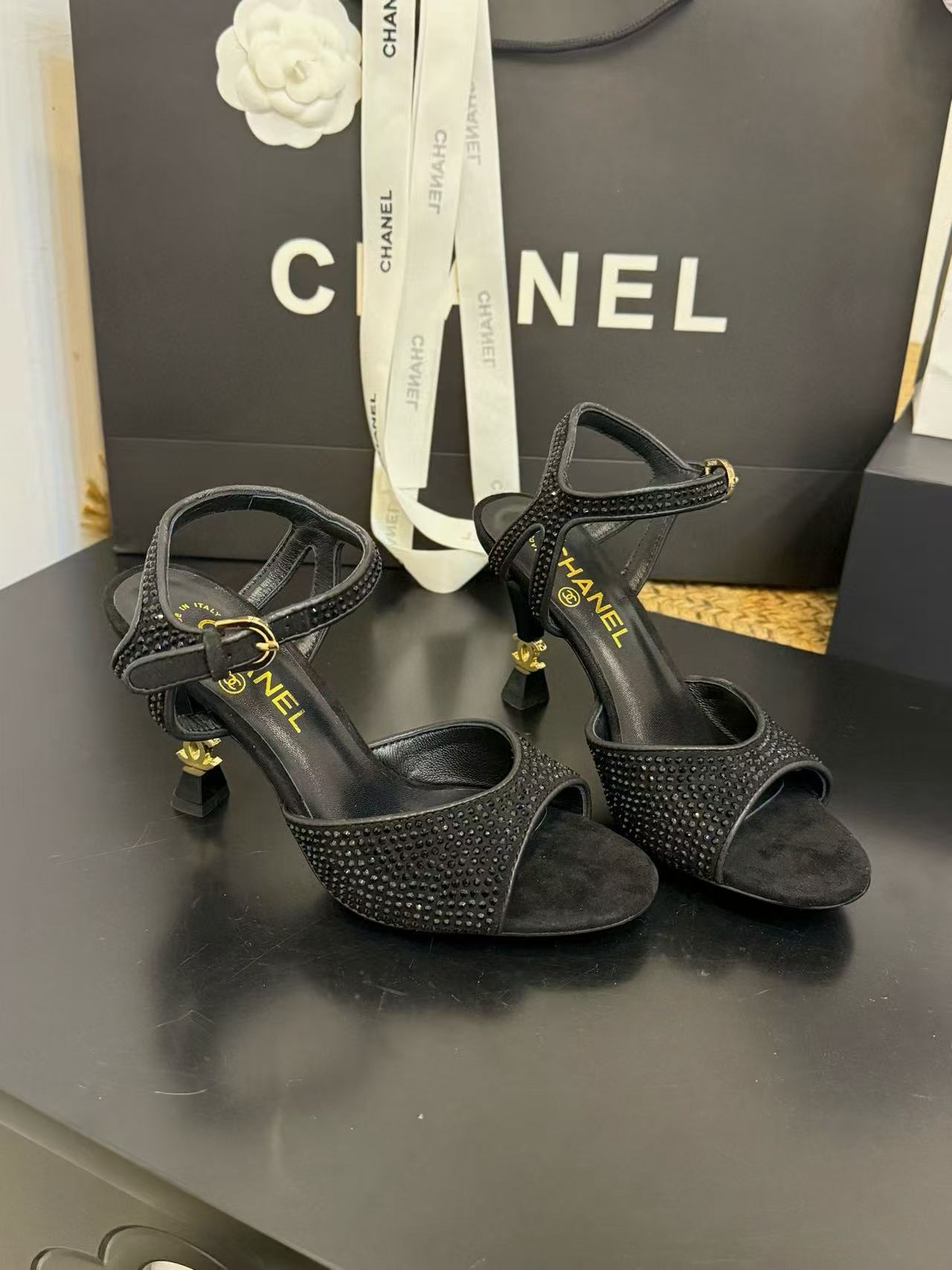 CHANE1 高品質ビーズハイヒール【50％割引+送料無料】