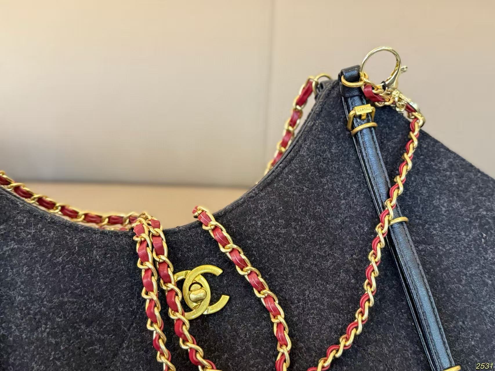 CHANE1 チェーンウールショッピングバッグ【50％割引+送料無料】