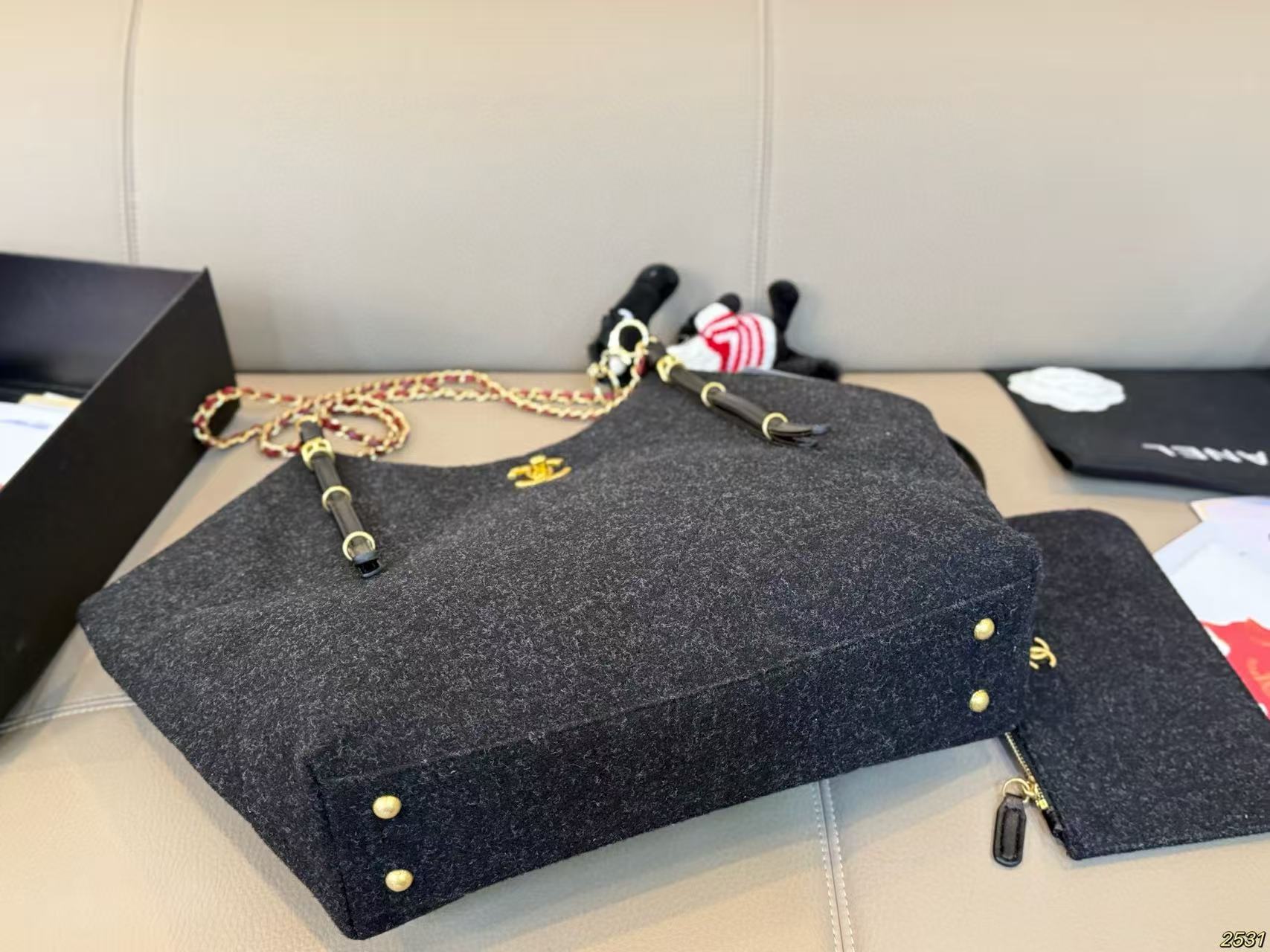 CHANE1 チェーンウールショッピングバッグ【50％割引+送料無料】