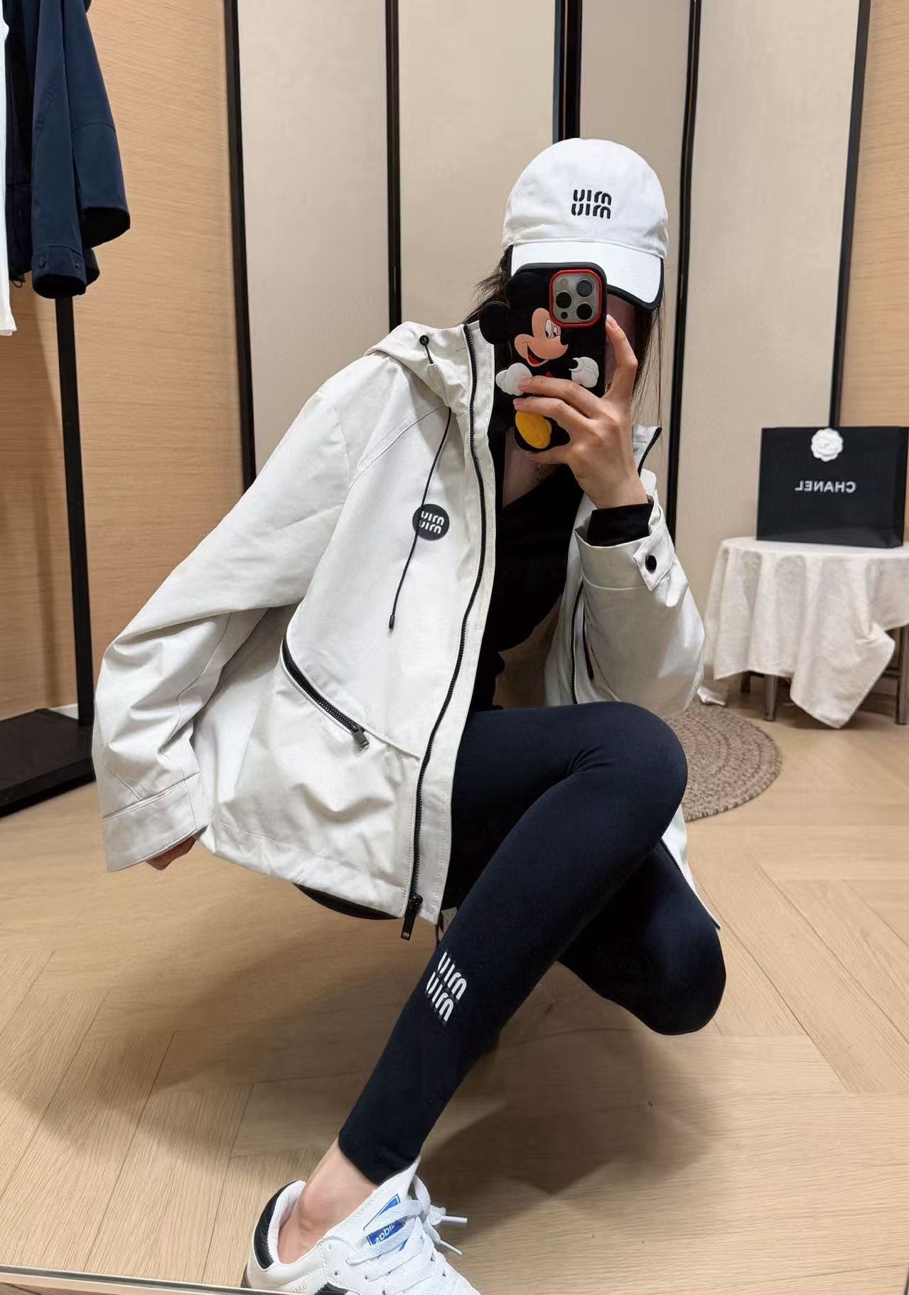 M1UM1U シンプルフードジャケット【50％割引+送料無料】