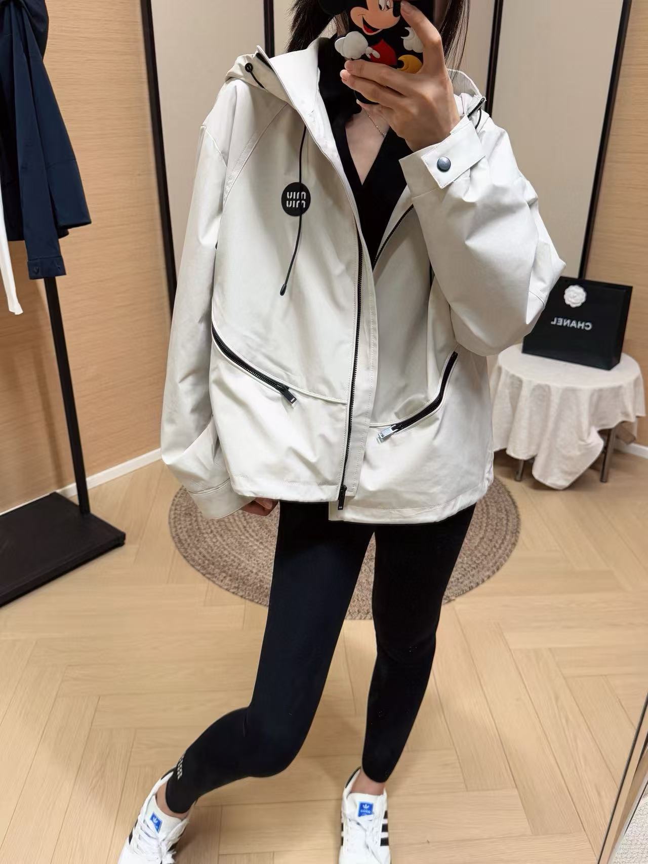 M1UM1U シンプルフードジャケット【50％割引+送料無料】