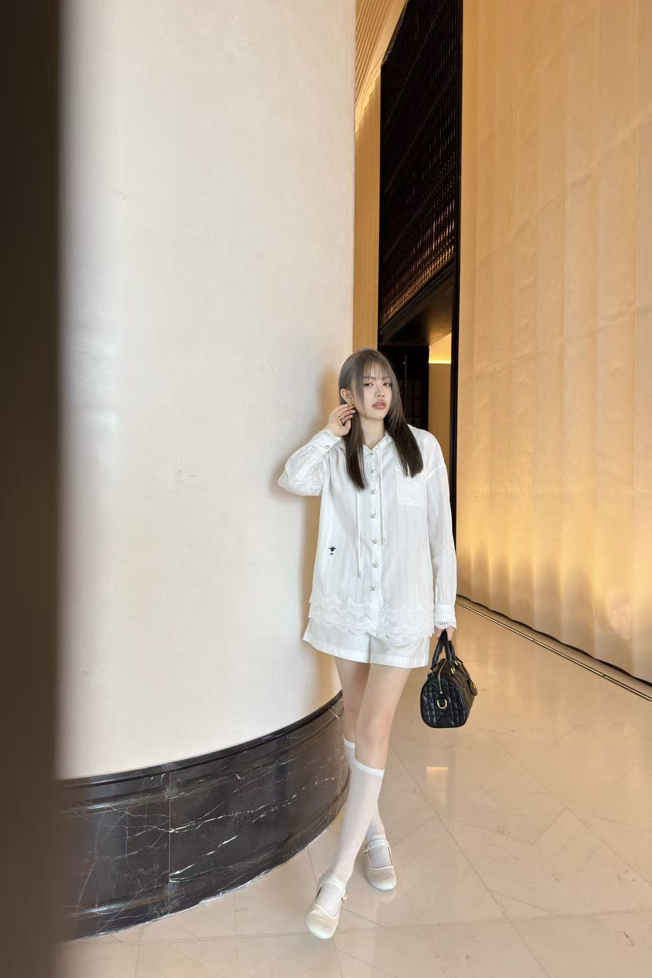 DIOR フード付きレースシャツ【50％割引+送料無料】