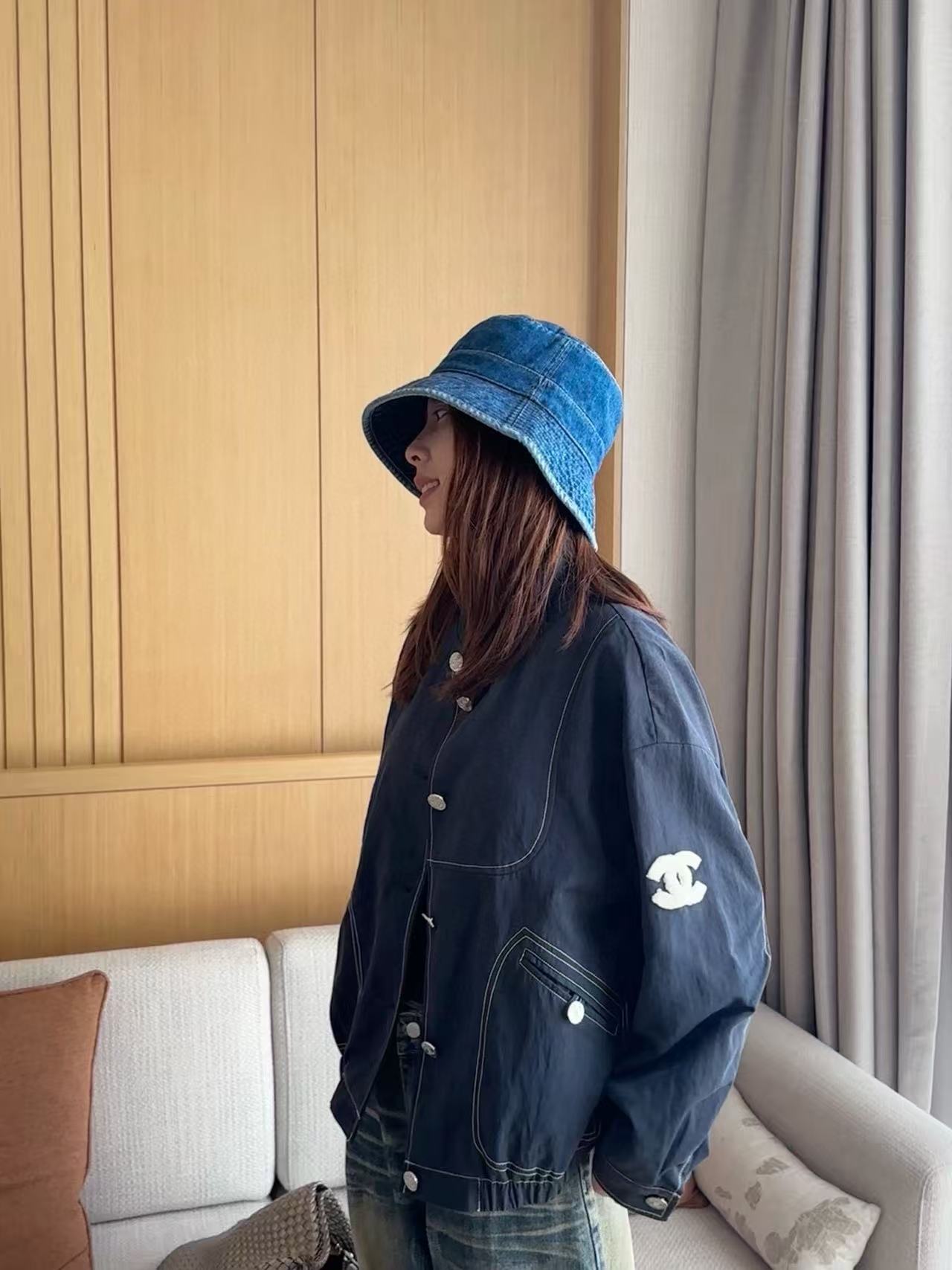 CHANE1 ダブルC デニムジャケット【50％割引+送料無料】