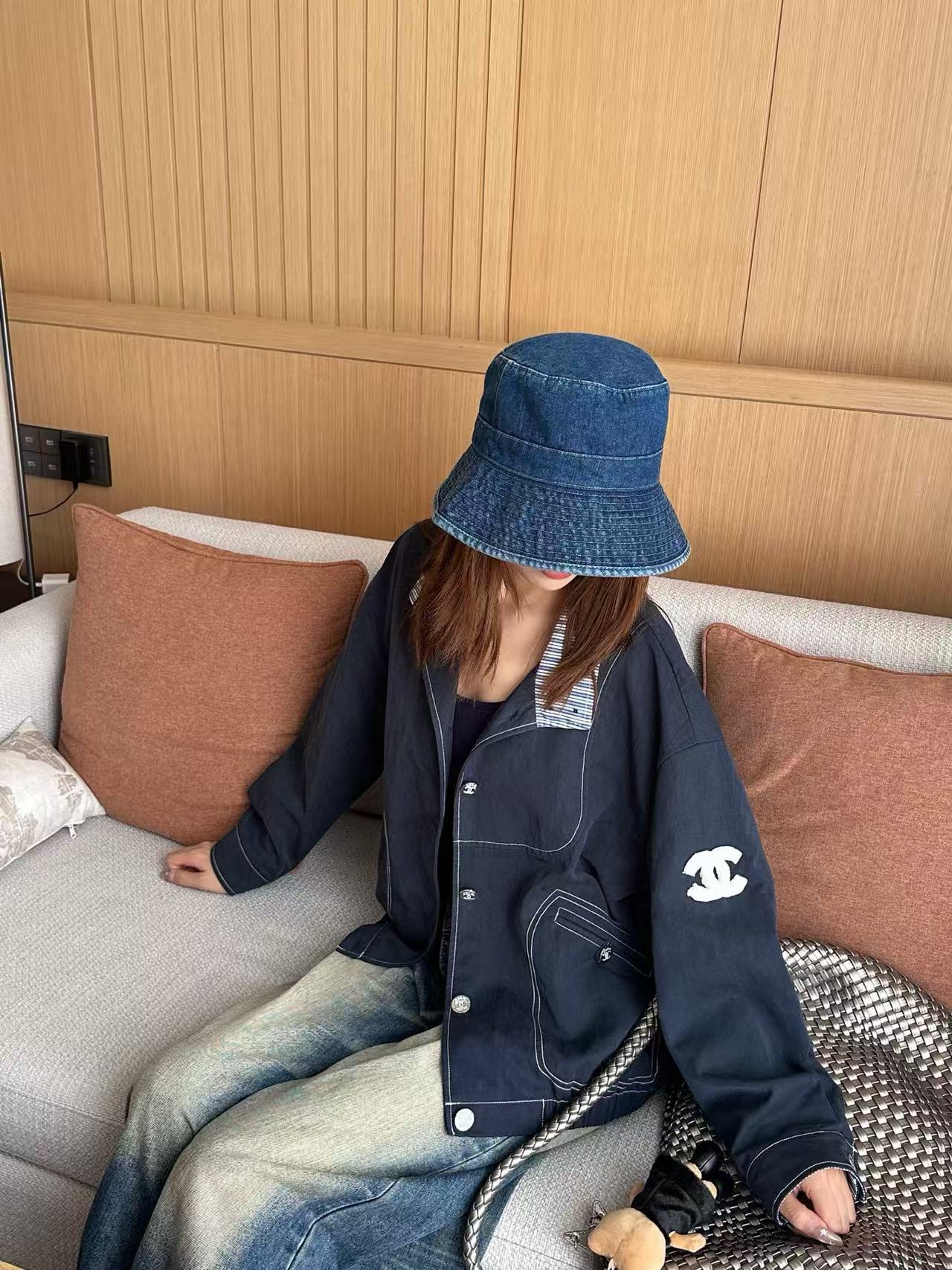 CHANE1 ダブルC デニムジャケット【50％割引+送料無料】