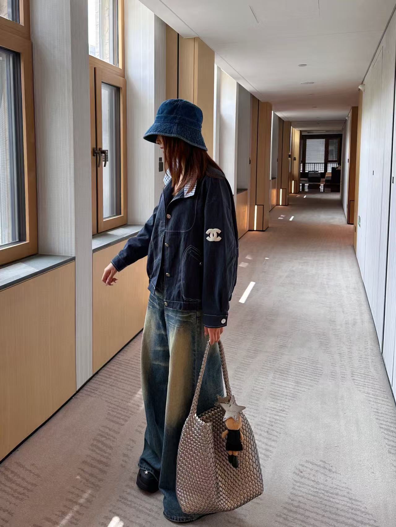 CHANE1 ダブルC デニムジャケット【50％割引+送料無料】