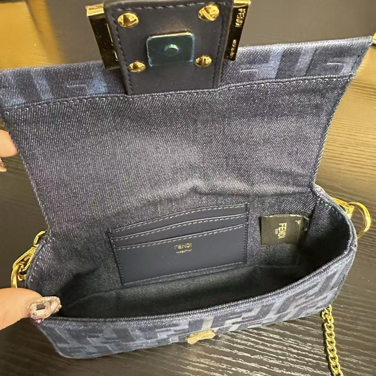 FEND1FF ジャカードチェーンバッグ【50％割引+送料無料】