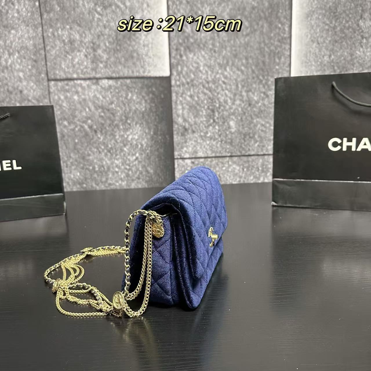 CHANE1 ベルベットチェーンショルダー/クロスボディバッグ【50％割引+送料無料】