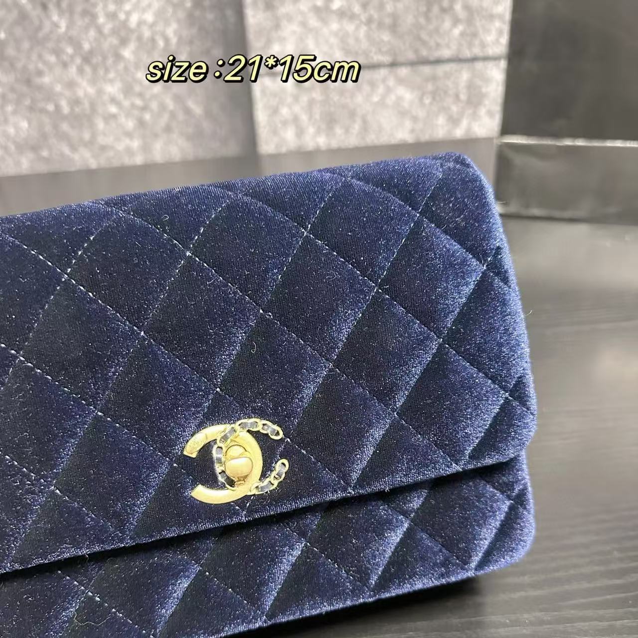 CHANE1 ベルベットチェーンショルダー/クロスボディバッグ【50％割引+送料無料】