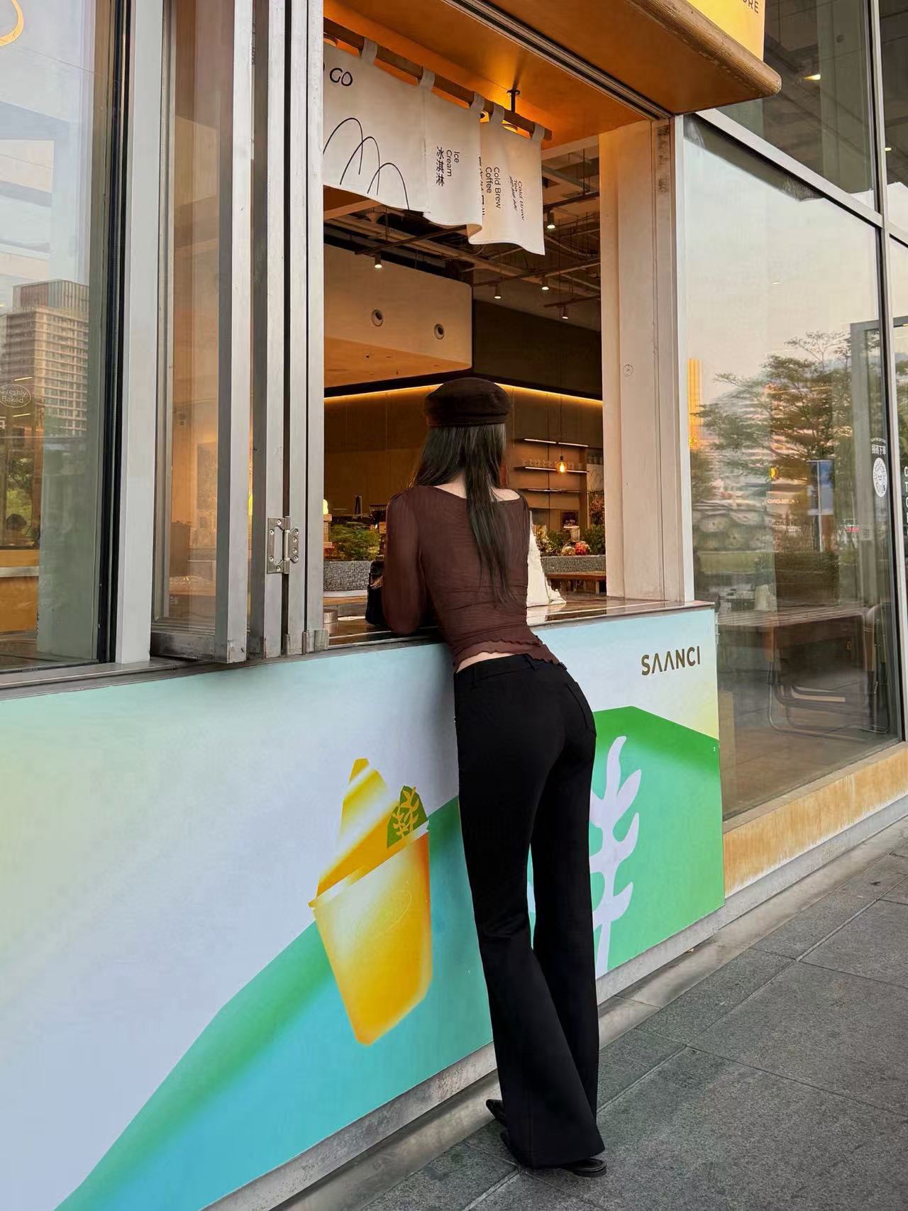 LVダブルポケットフレアパンツ【50％割引+送料無料】