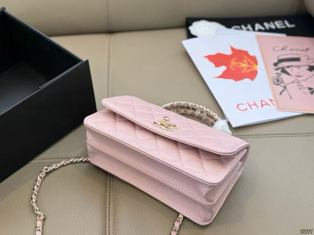 CHANE1 ピンクチェーンバッグ【50％割引+送料無料】
