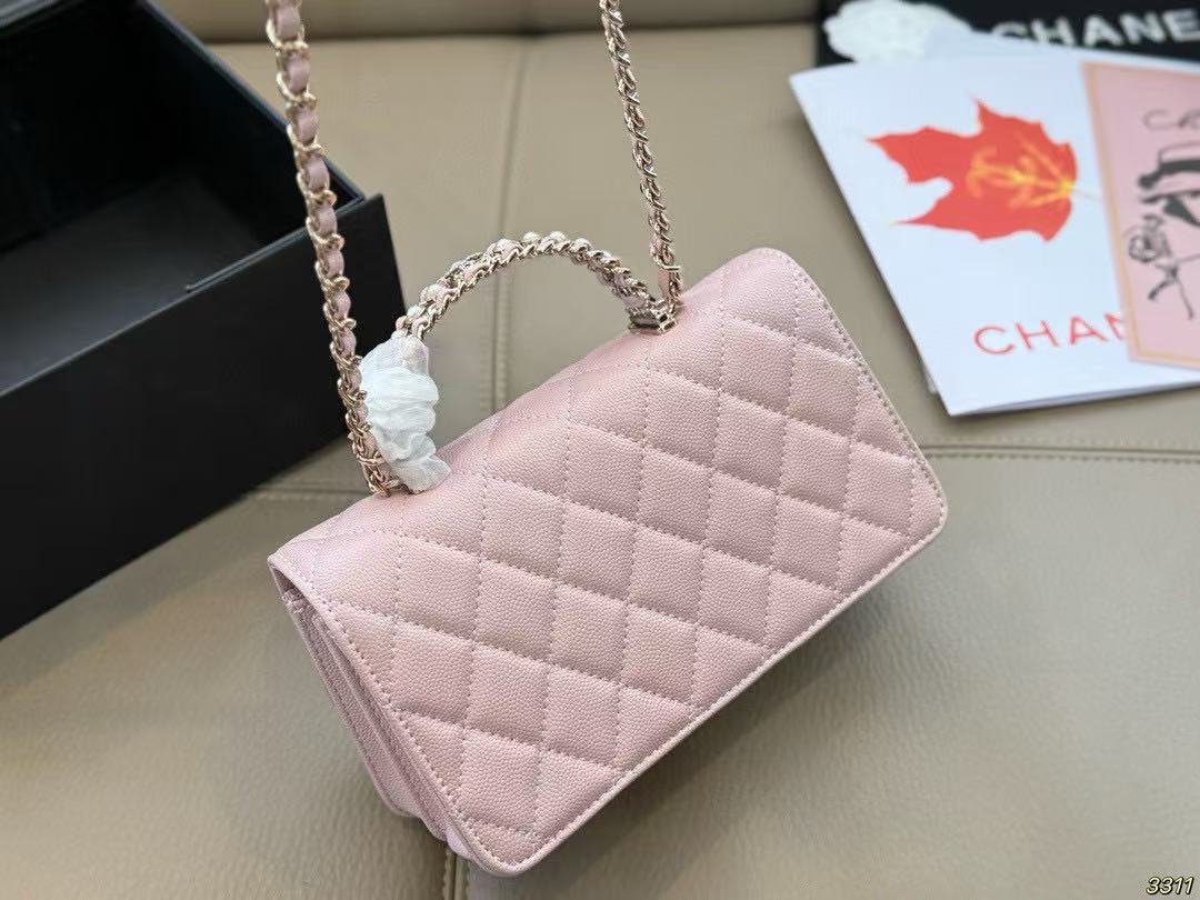 CHANE1 ピンクチェーンバッグ【50％割引+送料無料】