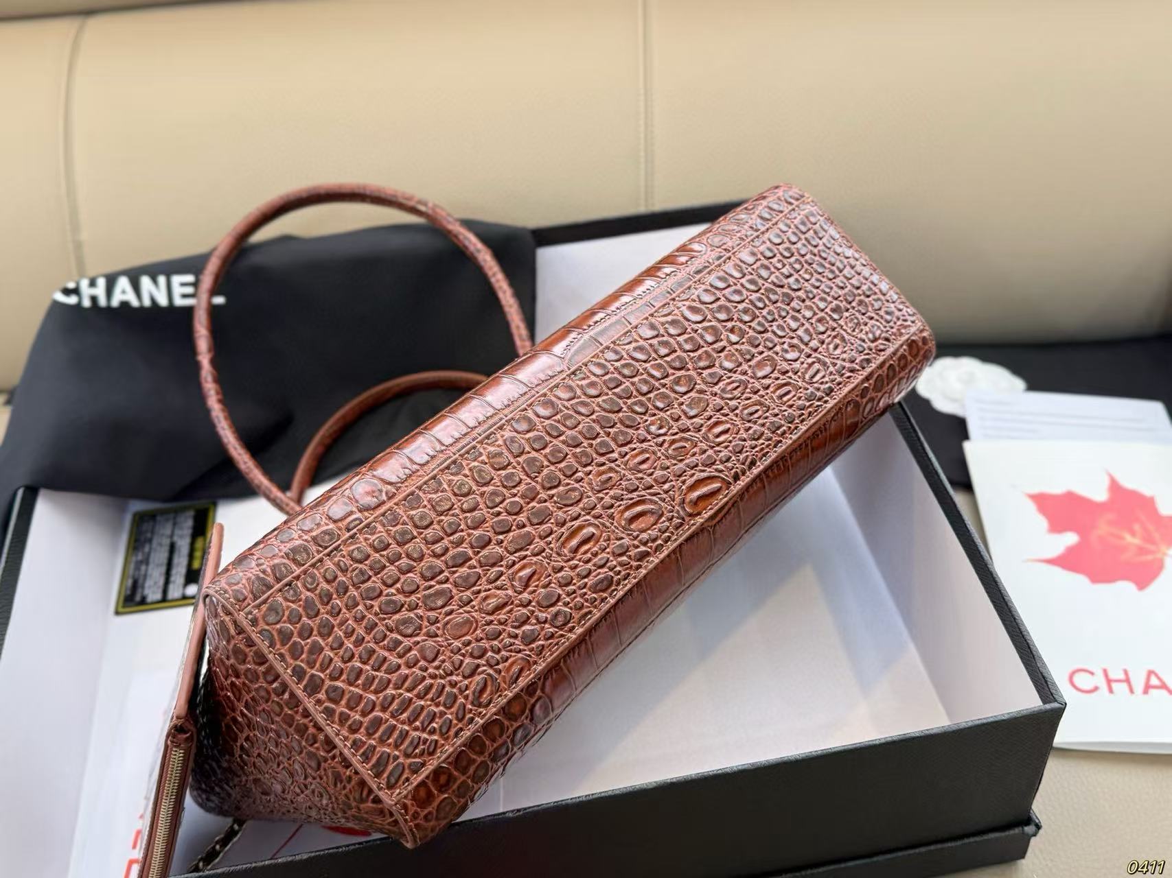 CHANE1 クロコダイルスキン ショッピングバッグ【50％割引+送料無料】