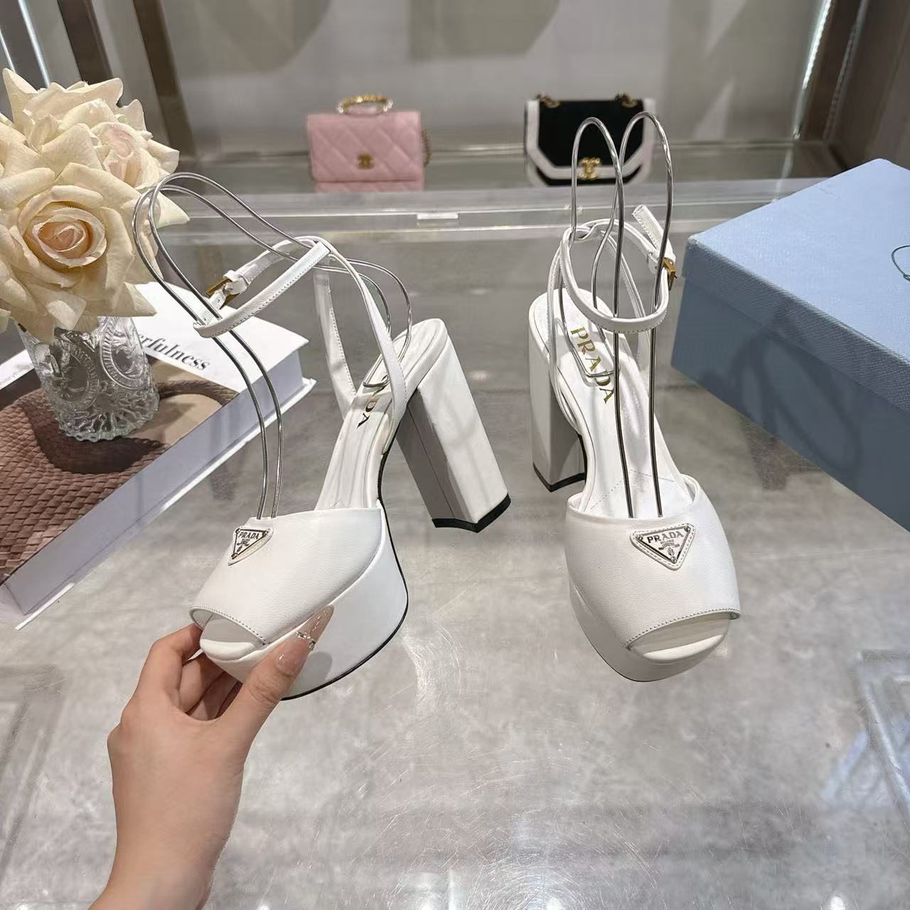 PR4DA 高品質プラットフォームチャンキーヒールサンダル【50％割引+送料無料】