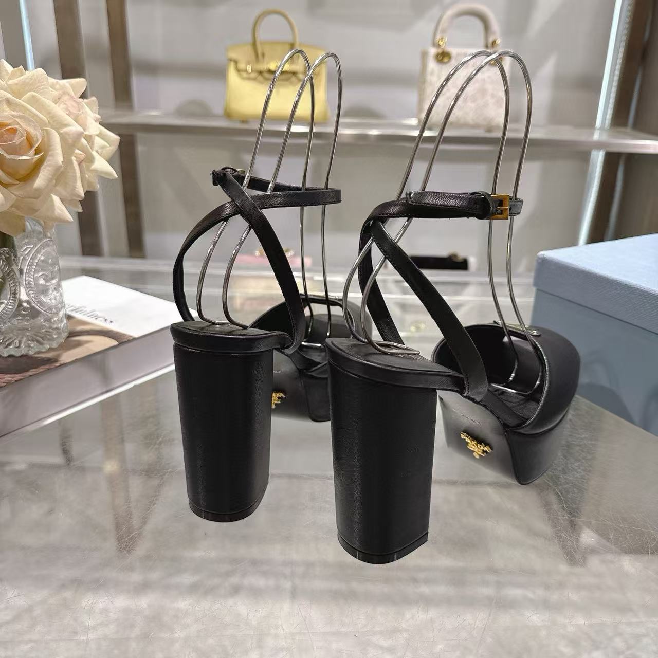 PR4DA 高品質プラットフォームチャンキーヒールサンダル【50％割引+送料無料】