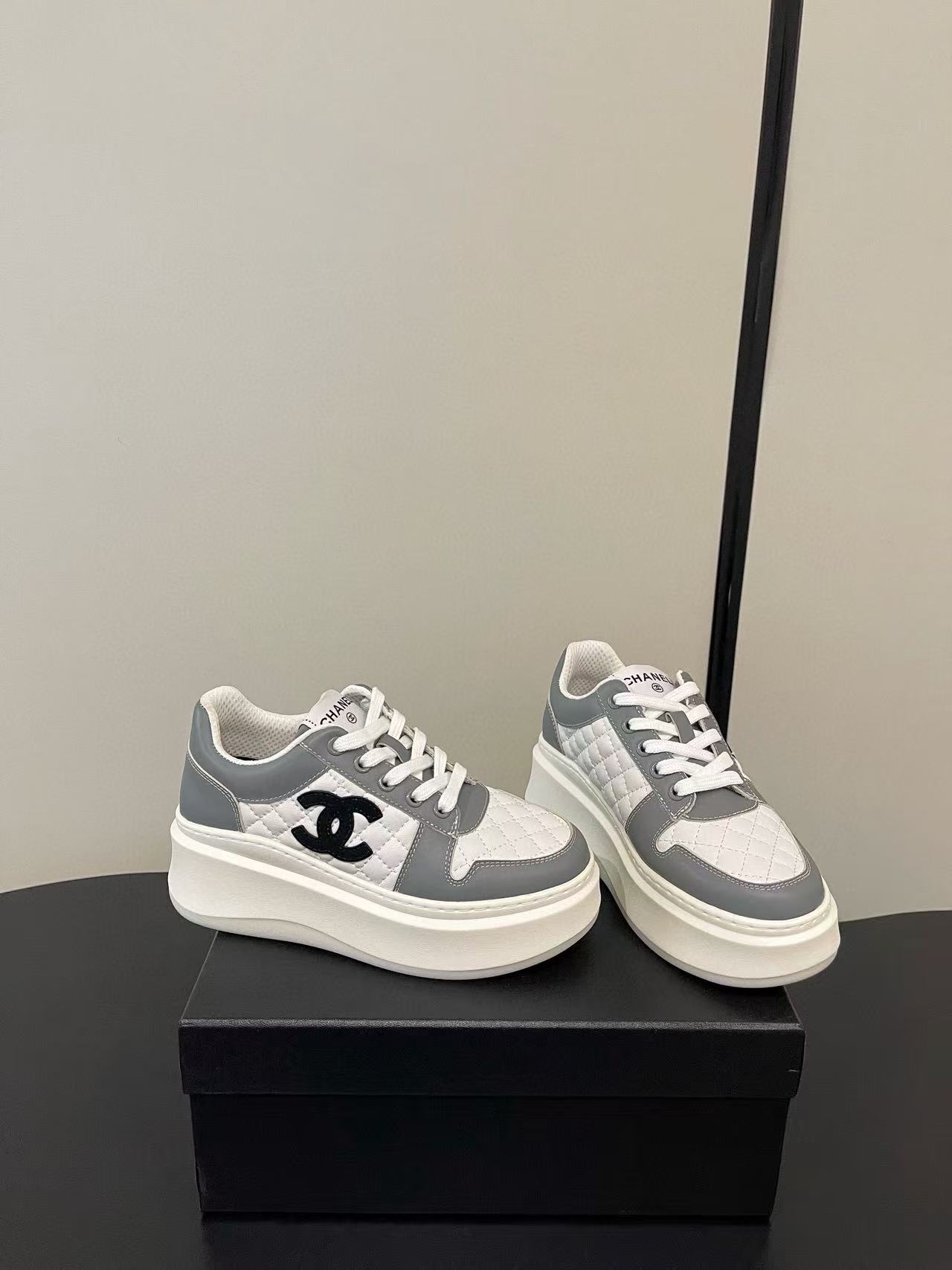 CHANE1 高品質ダブルCプラットフォームシューズ【50％割引+送料無料】