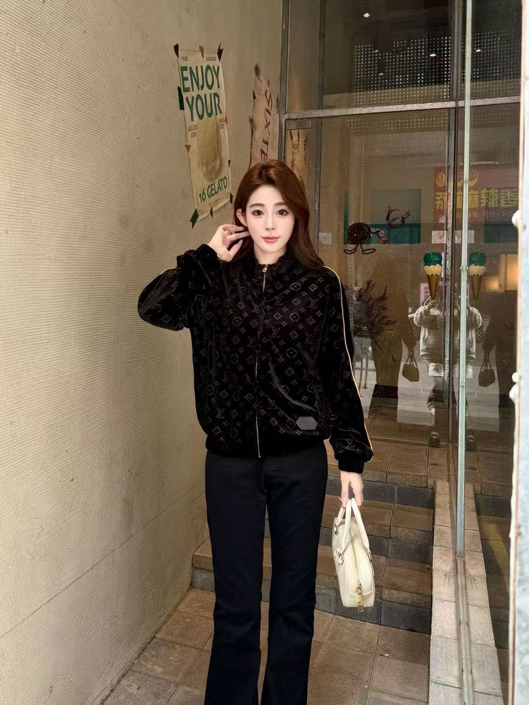 LVプリントベルベットコート【50％割引+送料無料】