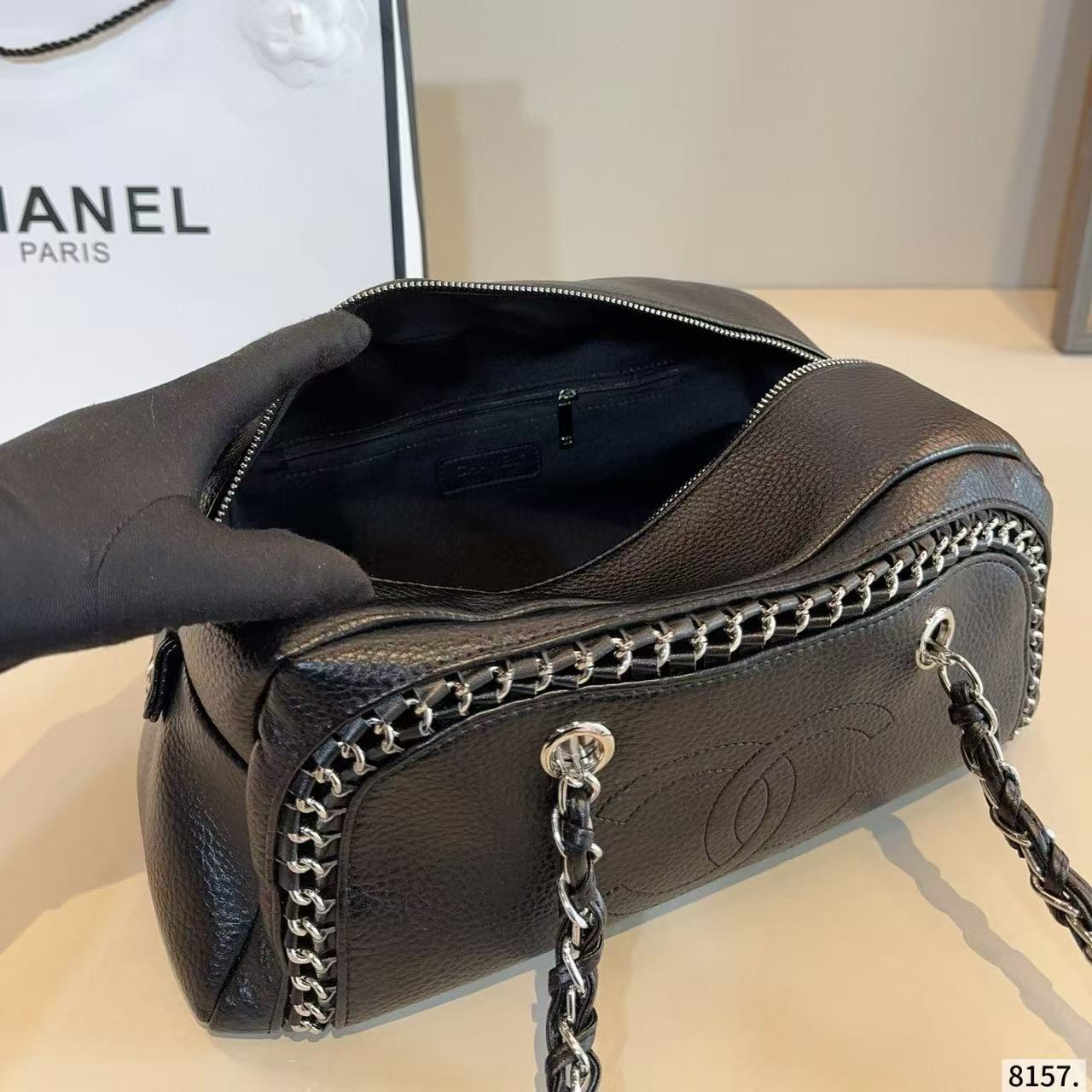 CHANE1 ダブルC チェーンショルダーバッグ【50％割引+送料無料】