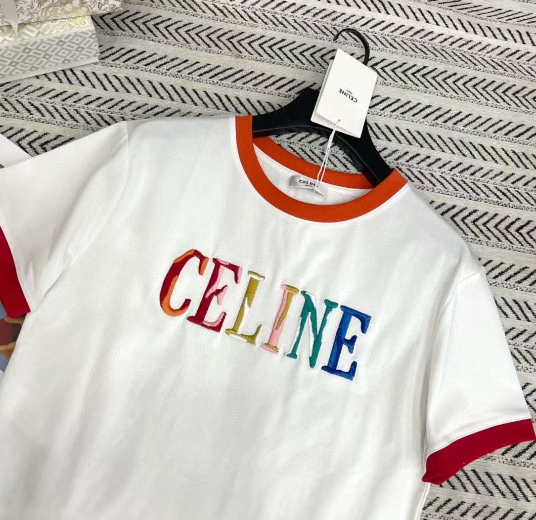CEL1NE カラフルレターTシャツ【50％割引+送料無料】