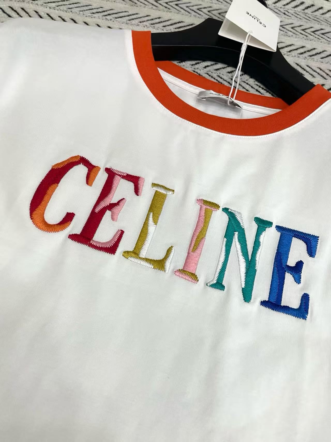 CEL1NE カラフルレターTシャツ【50％割引+送料無料】