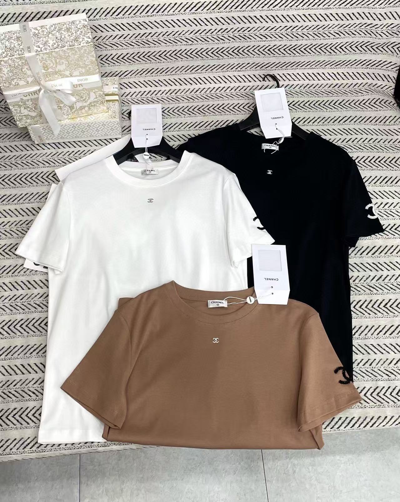 CHANE1 シンプルダブルC Tシャツ【50％割引+送料無料】