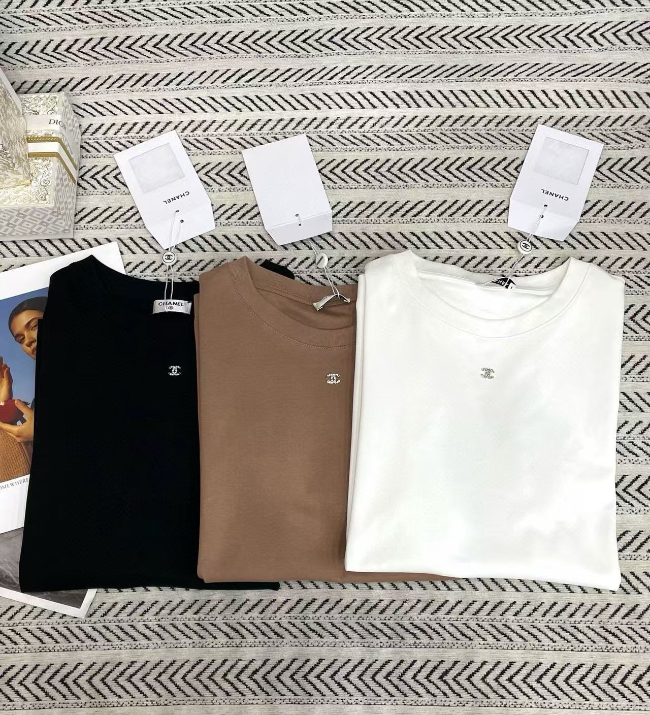 CHANE1 シンプルダブルC Tシャツ【50％割引+送料無料】