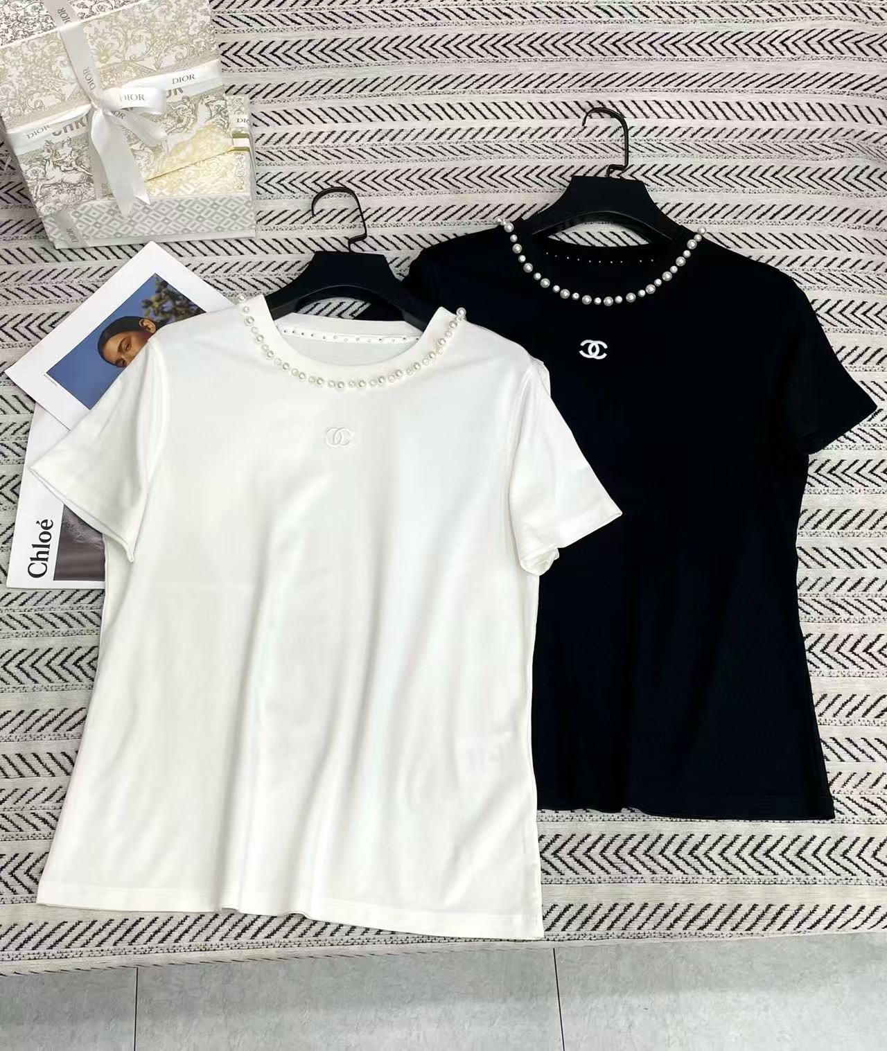 CHANE1 パールダブルC Tシャツ【50％割引+送料無料】