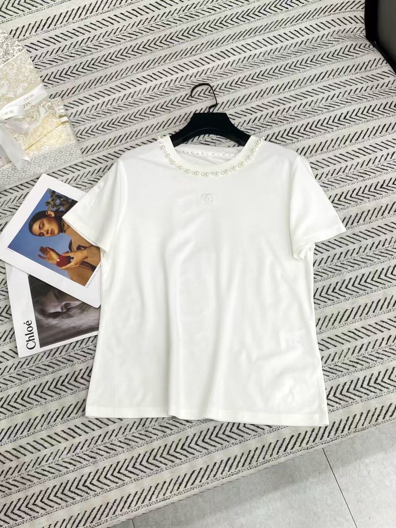 CHANE1 パールダブルC Tシャツ【50％割引+送料無料】