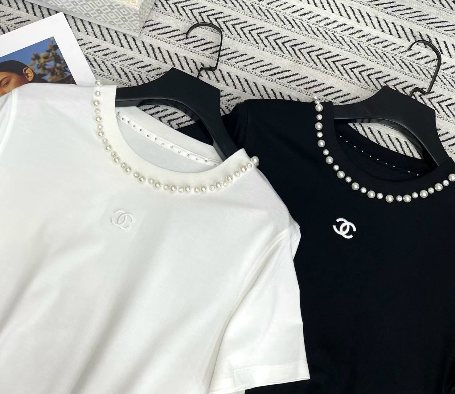 CHANE1 パールダブルC Tシャツ【50％割引+送料無料】