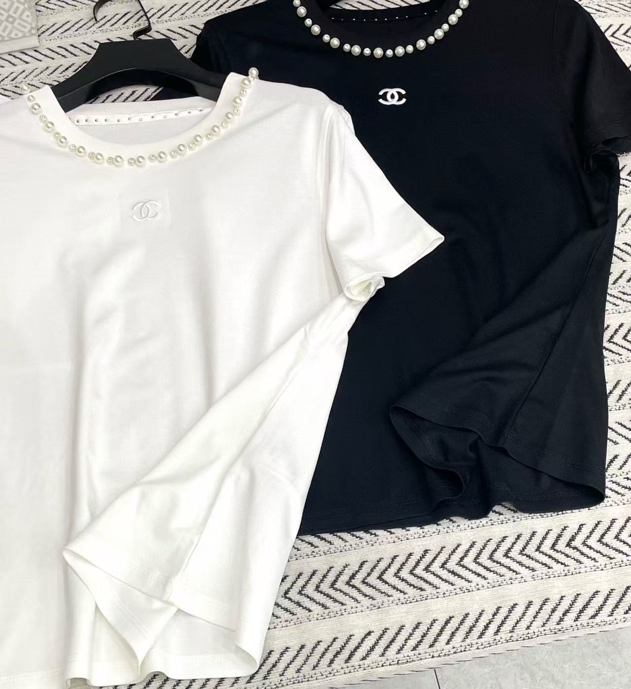 CHANE1 パールダブルC Tシャツ【50％割引+送料無料】