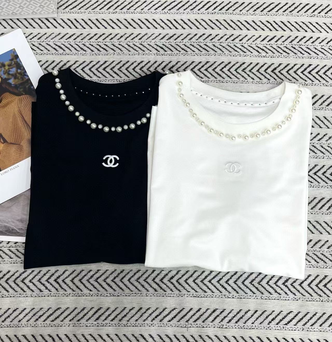 CHANE1 パールダブルC Tシャツ【50％割引+送料無料】