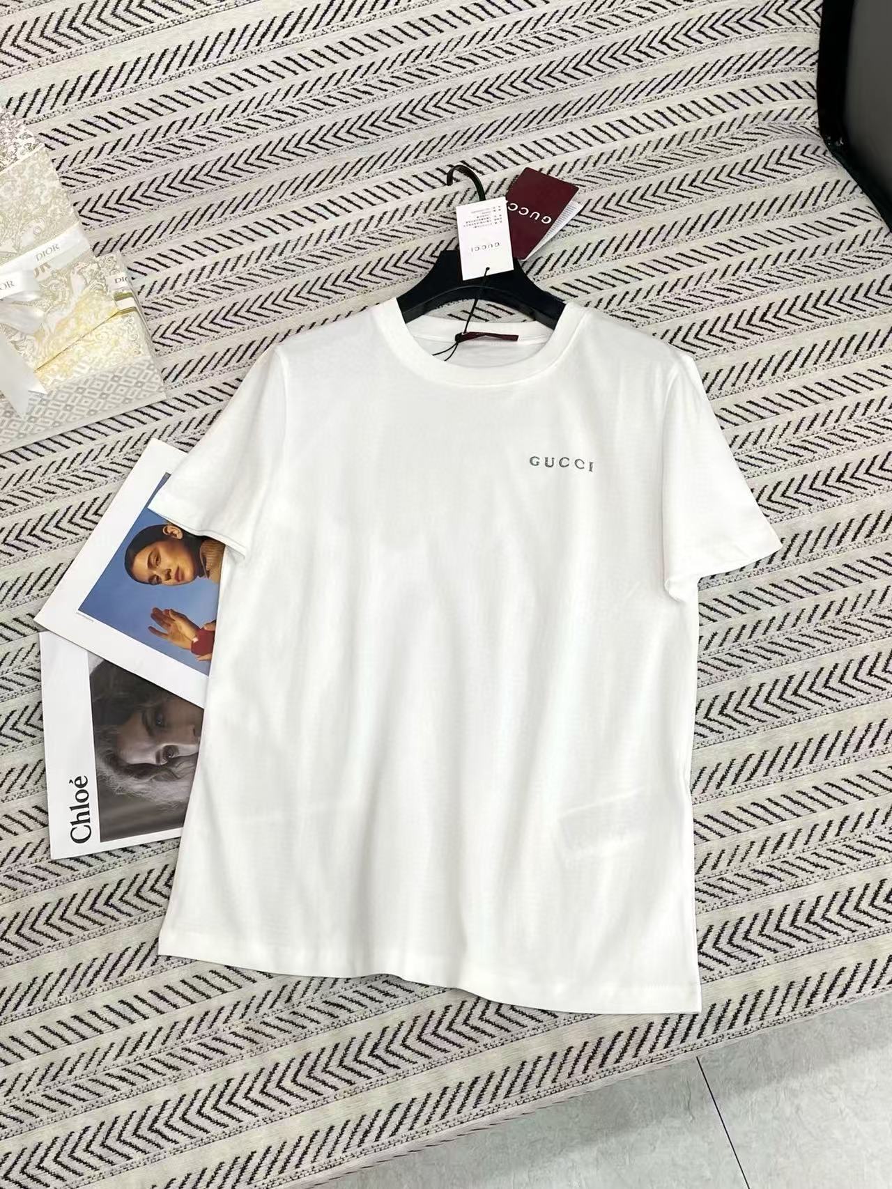 GUCC1 シンプルレターTシャツ【50％割引+送料無料】