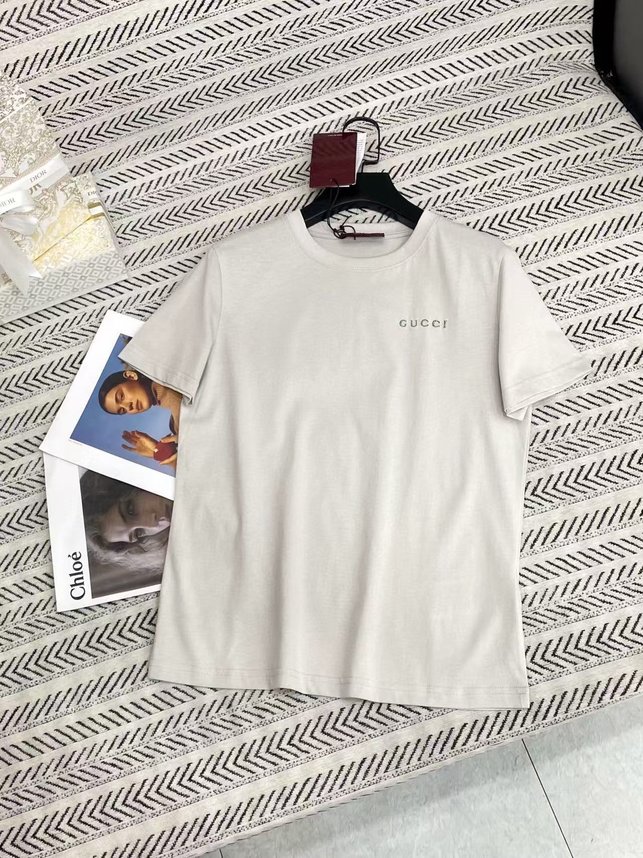 GUCC1 シンプルレターTシャツ【50％割引+送料無料】